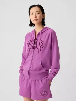 Толстовка с логотипом и капюшоном Gap, фиолетовый