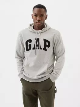 Толстовка с логотипом и капюшоном Gap, серый