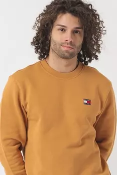 Толстовка с логотипом и овальным вырезом Tommy Jeans, желтый