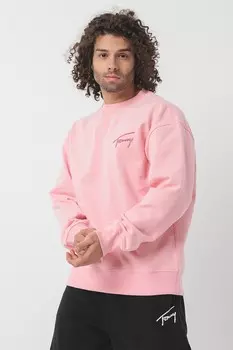 Толстовка с логотипом и овальным вырезом Tommy Jeans, розовый