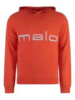 Толстовка с логотипом-интарсия Malo, оранжевый