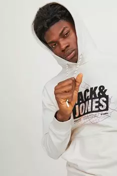 Толстовка с логотипом Jack & Jones, черный