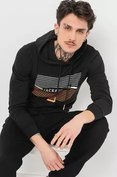 Толстовка с логотипом Jack & Jones, черный