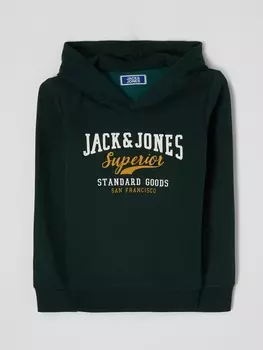 Толстовка с логотипом Jack & Jones, темно-зеленый