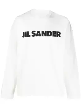 Толстовка с логотипом JIL SANDER, белый