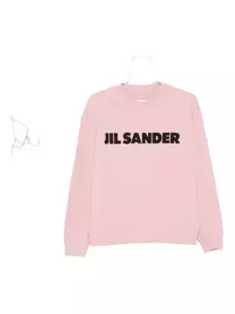 Толстовка с логотипом JIL SANDER, розовый