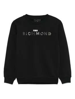 Толстовка с логотипом John Richmond Junior, черный