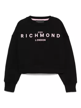 Толстовка с логотипом John Richmond Junior, черный