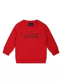 Толстовка с логотипом John Richmond Junior, красный
