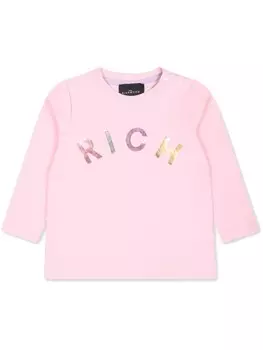 Толстовка с логотипом John Richmond Junior, розовый