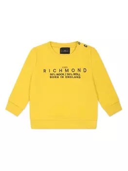 Толстовка с логотипом John Richmond Junior, желтый