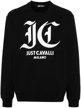 Толстовка с логотипом Just Cavalli, черный