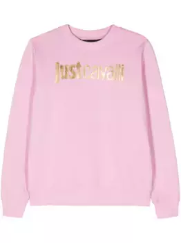 Толстовка с логотипом Just Cavalli, розовый