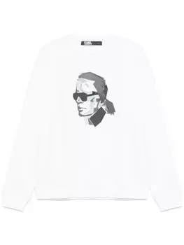 Толстовка с логотипом Karl Lagerfeld, белый