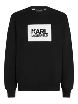 Толстовка с логотипом KARL LAGERFELD, черный