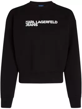 Толстовка с логотипом Karl Lagerfeld Jeans, черный
