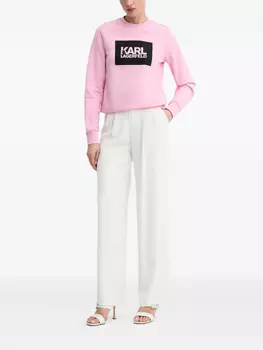 Толстовка с логотипом Karl Lagerfeld, розовый