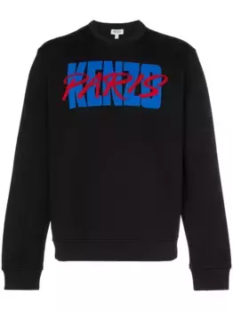 Толстовка с логотипом KENZO, черный
