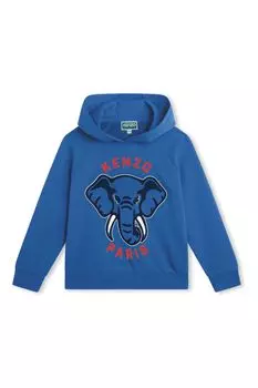 Толстовка с логотипом Kenzo Kids, синий