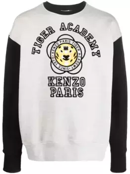 Толстовка с логотипом KENZO, серый