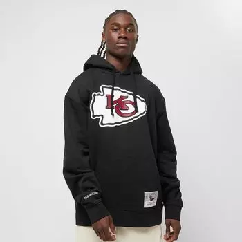 Толстовка с логотипом команды НФЛ UPD Kansas City Chiefs Mitchell & Ness, цвет Black