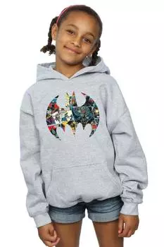 Толстовка с логотипом комиксов «Бэтмен» DC Comics, серый