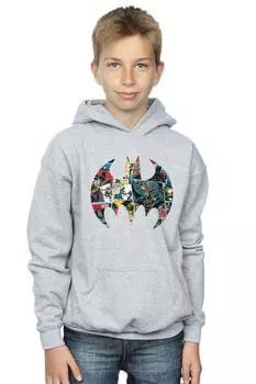 Толстовка с логотипом комиксов «Бэтмен» DC Comics, серый