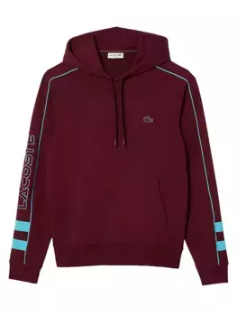 Толстовка с логотипом Lacoste, цвет burgundy