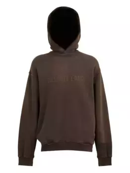 Толстовка с логотипом Laser Studio Helmut Lang, коричневый