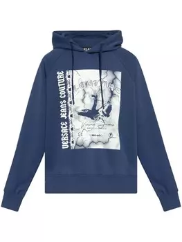 Толстовка с логотипом лебедя Versace Jeans Couture, синий