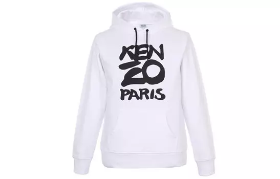 Толстовка с логотипом Letter, мужская, белая Kenzo, белый