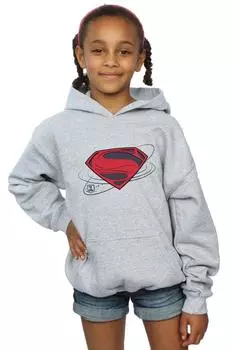 Толстовка с логотипом Лиги справедливости из фильма «Супермен» DC Comics, серый
