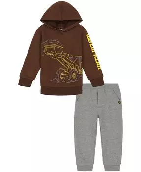 Толстовка с логотипом Little Boys и джоггеры, комплект из 2 предметов Caterpillar, мультиколор