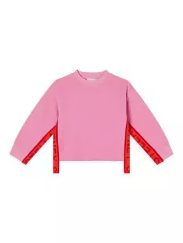 Толстовка с логотипом Little Girl's & Girl's Stella Mccartney Kids, розовый