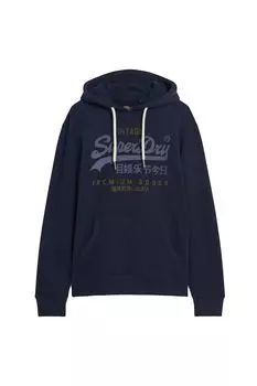 Толстовка с логотипом Logo Heritage Vintage Superdry, синий
