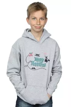 Толстовка с логотипом Мэри Поппинс Disney, серый