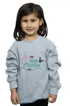 Толстовка с логотипом Мэри Поппинс Disney, серый