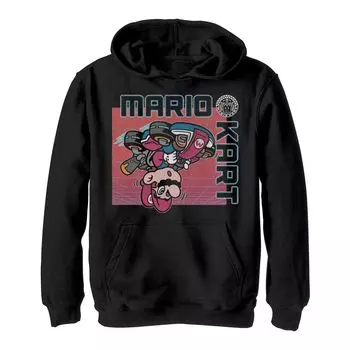 Толстовка с логотипом Mario Kart Upside Down для мальчиков 8–20 лет Licensed Character