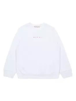 Толстовка с логотипом Marni Kids, белый