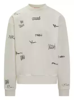 Толстовка с логотипом Marni, нейтральный