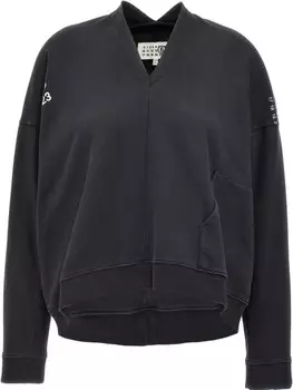 Толстовка с логотипом MM6 Maison Margiela, черный