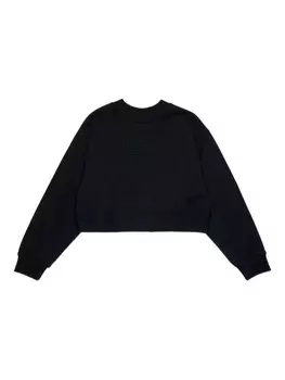 Толстовка с логотипом MM6 Maison Margiela Kids, черный