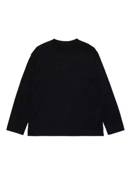 Толстовка с логотипом MM6 Maison Margiela Kids, черный