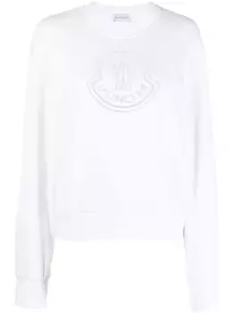 Толстовка с логотипом MONCLER, белый