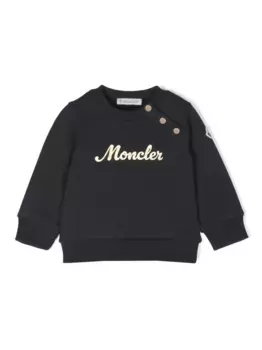 Толстовка с логотипом Moncler Enfant, синий