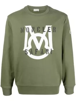 Толстовка с логотипом Moncler, зеленый