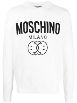 Толстовка с логотипом Moschino, белый