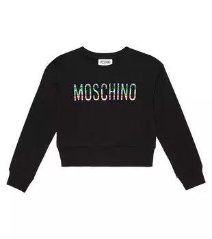 Толстовка с логотипом Moschino, черный