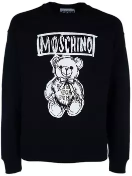 Толстовка с логотипом Moschino, черный