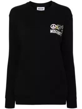 Толстовка с логотипом MOSCHINO JEANS, черный